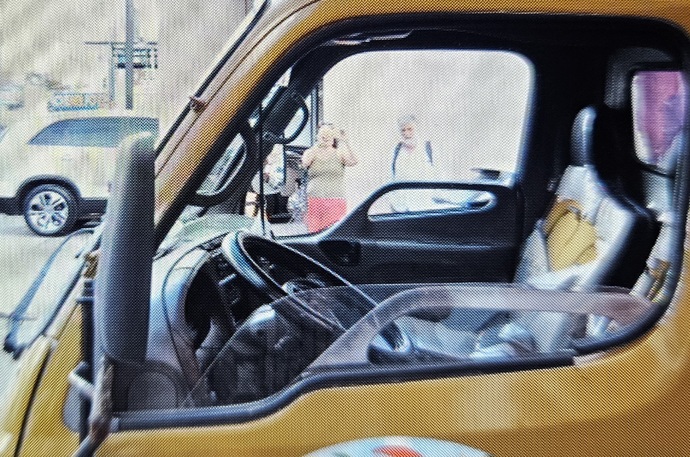 They drive tourists in this jeep