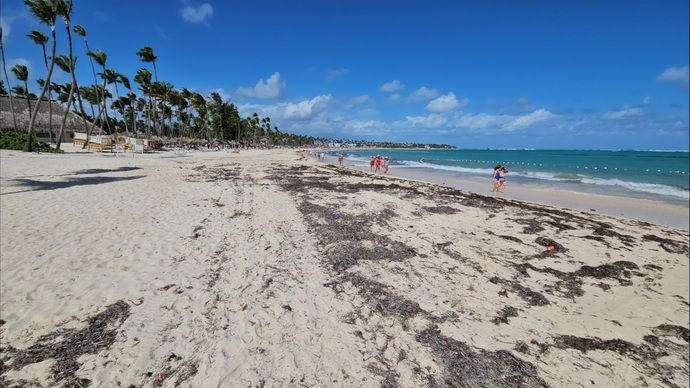 Beach in the resort area