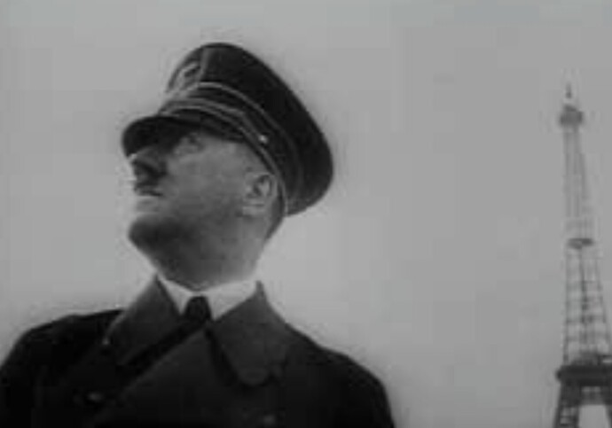 What is your opinion about Adolf Hitler's photograph in Paris?