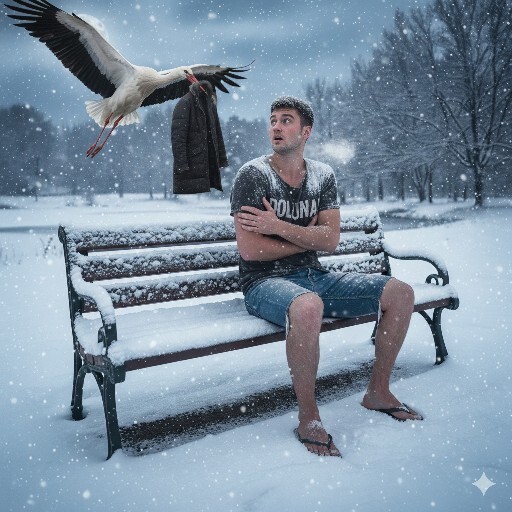 If a stork had brought me the last outfit you bought when I was freezing to death, what would I have been wearing?