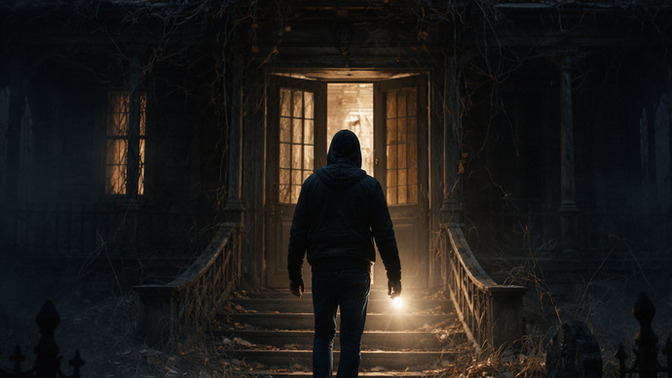 Would you go into a house said to be haunted alone?