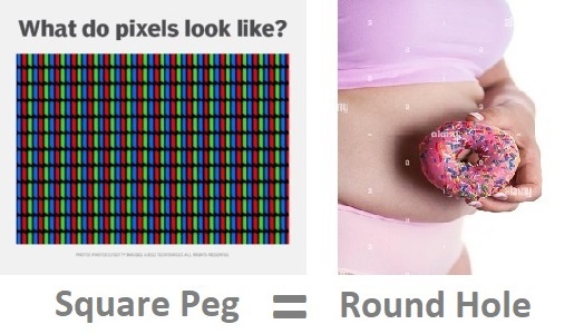 Can you put a square peg in a round hole?