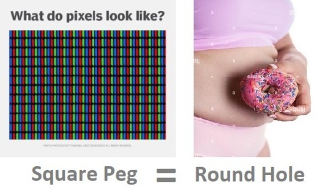 Can you put a square peg in a round hole?