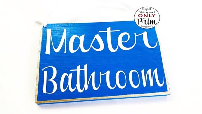 What do you do in the master bathroom?