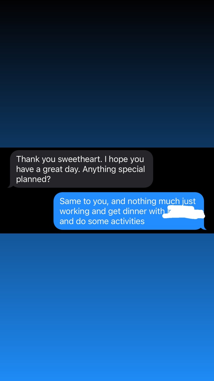 Should I asks my son is everything is okay?