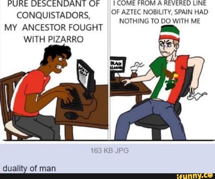 Why do Hispanics/Latinos in the US not recognise that they are as European & as a much a coloniser as any White American?