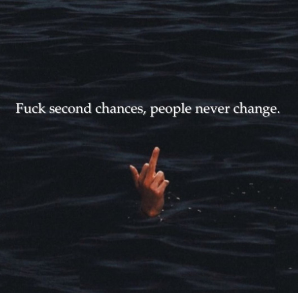 Do you give people second chances?