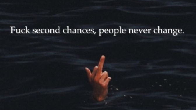Do you give people second chances?