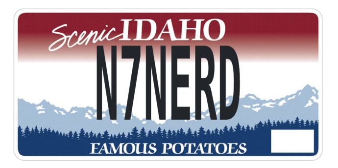 Do you have a vanity license plate?