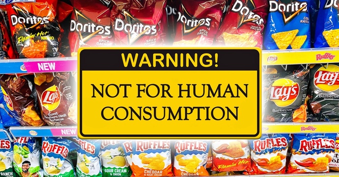 Will the words “WARNING: NOT APPROVED FOR HUMAN CONSUMPTION” cause you to rethink your food choices?