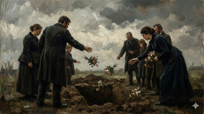 Whats your take on the quote A mans first flowers are at his funeral.?