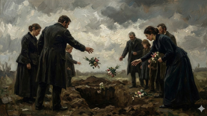 What's your take on the quote "A man's first flowers are at his funeral."?