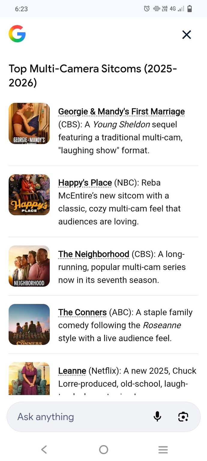 What happened to the familiar, comforting, evening TV sitcom, on TV?