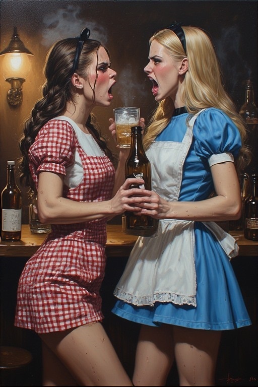 Who would win this epic drinking contest?