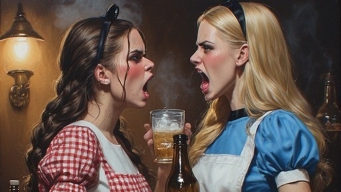 Who would win this epic drinking contest?