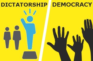 Do you think which one will be more common in the future among countries dictatorial regimes or democracies?