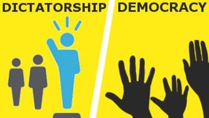 Do you think which one will be more common in the future among countries dictatorial regimes or democracies?