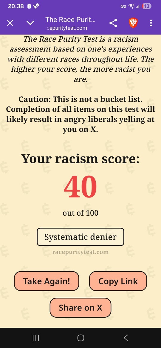 What Was Your Score On This Racism Assessment Test?