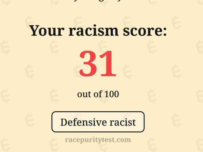 What Was Your Score On This Racism Assessment Test?