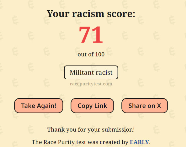 What Was Your Score On This Racism Assessment Test?