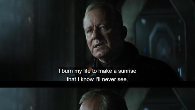 Would you ever be willing to fight for a 'sunrise you know you'll never see'?