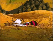 If it were somehow physically possible to swim in a giant bin of gold coins would you do it?