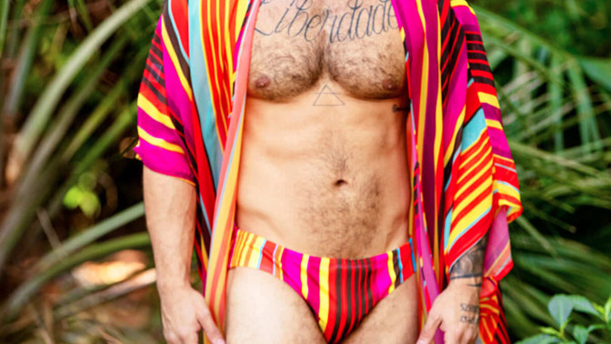 A guy is wearing a speedo at the beach. What is your reaction?