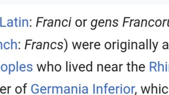 Are the French originally German?