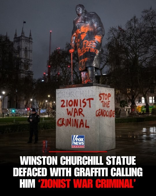 What do you think of the activist who vandalized Winston Churchills statue?