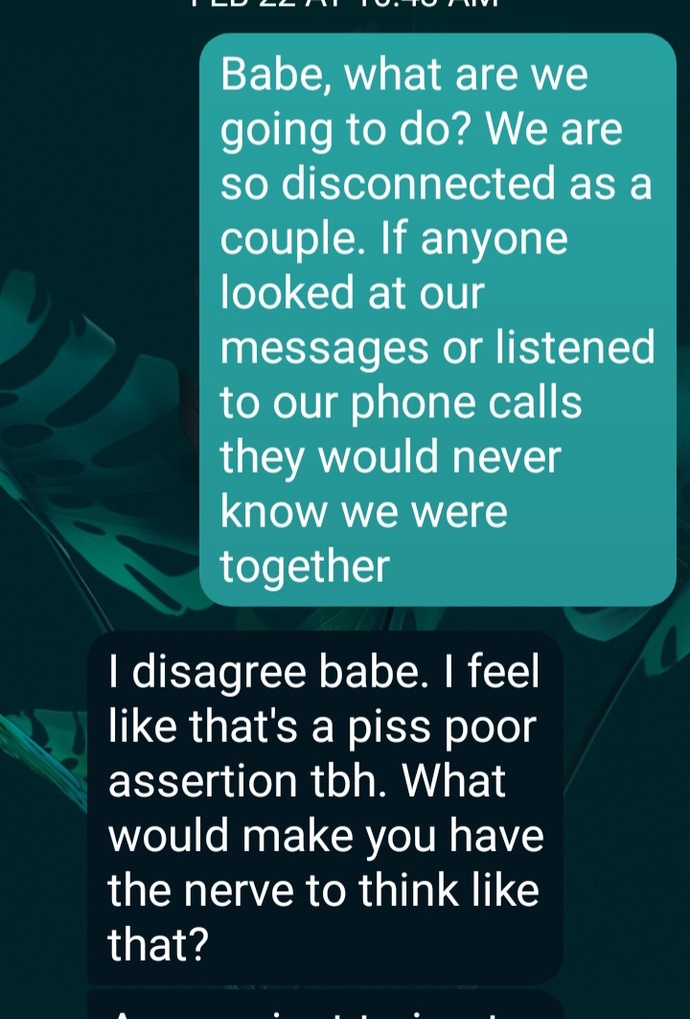 Boyfriend of 3 years has been acting like this suddenly? Why do you all think?