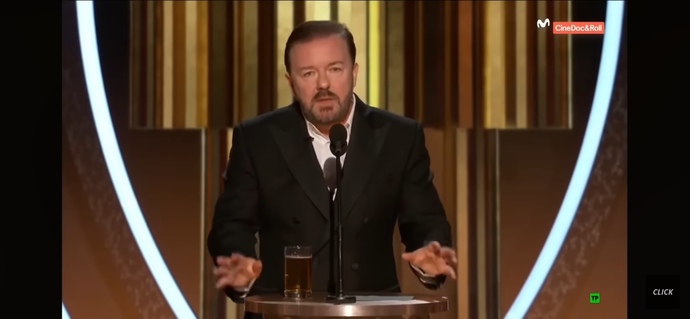 Should Ricky Gervais be the only person to host Hollyweird awards shows until the end of time?