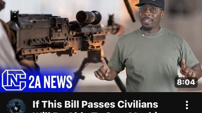 You gonna git you some machine guns when this bill passes?