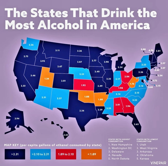 What Does this US MAP of states represent?