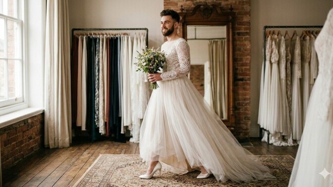 Would you attend a wedding where the man wears the wedding dress?