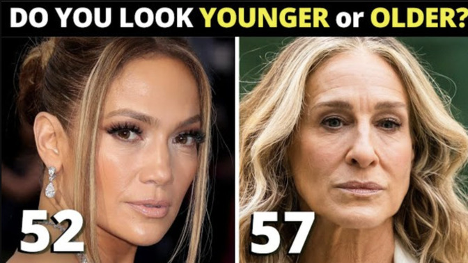 Would you say you look younger or older than your age?