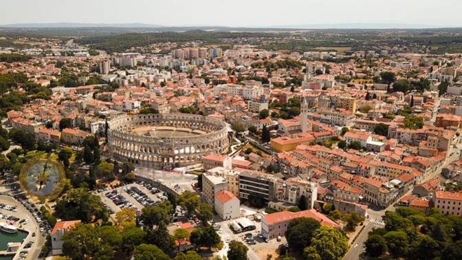 Would you rather travel to Pula or Zlín, and why?