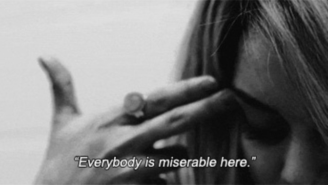 Should I just be miserable?