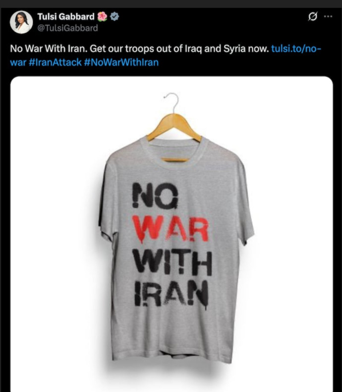 Are Tulsi Gabbard’s old T‑shirts making a comeback in sales now?
