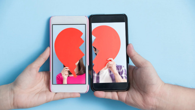 Is having an exes pictures with you on your social media normal?