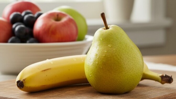 Banana or pear?
