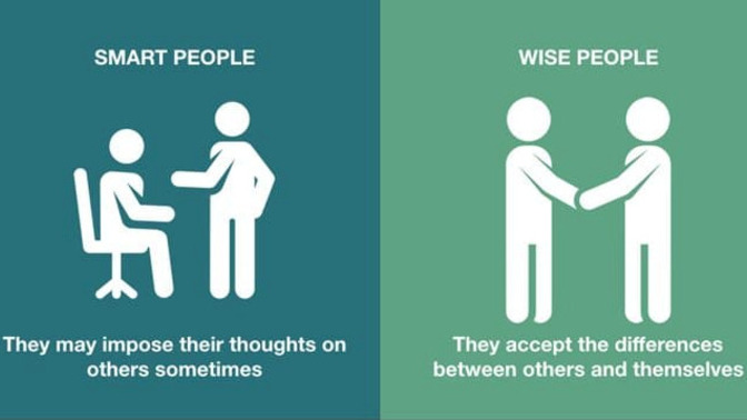 What is the real difference between being smart and being wise?