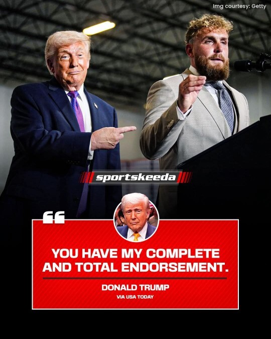 What do you think about Trump endorsing Jake Paul for politics?