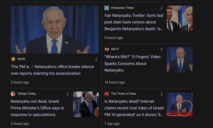Do you guys think Netanyahu is dead?