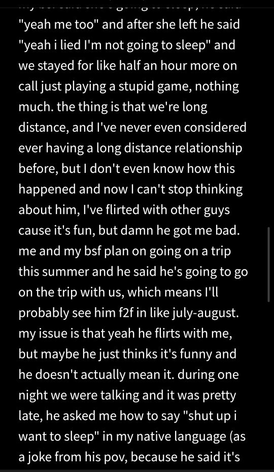 Am I delusional or does he actually have at least a little crush on me?