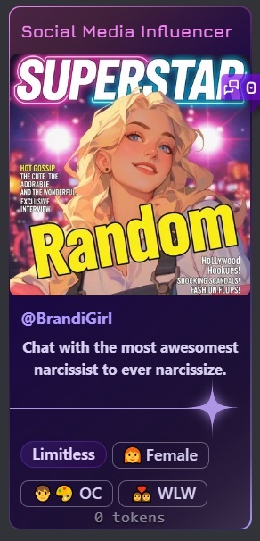 Yes, Random actually made a bot of herself. Random has issues. Random needs therapy.