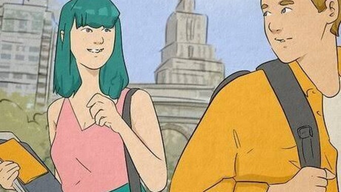 How do I approach a coworker I keep making eye contact with without it being awkward?