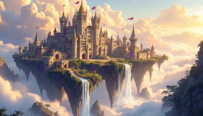 Im imagining the castle something like this