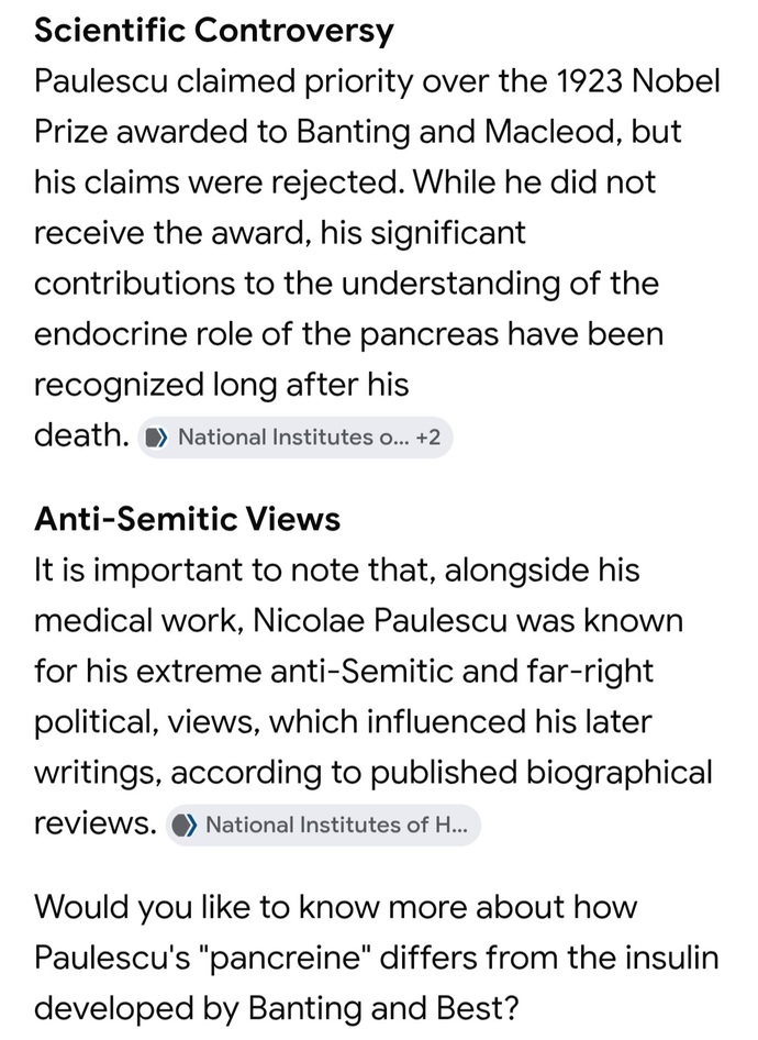Should Nicolae Paulescu be honored for his work in diabetic research?