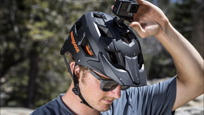 Where can I buy a bike helmet with a built-in GoPro mount or camera?