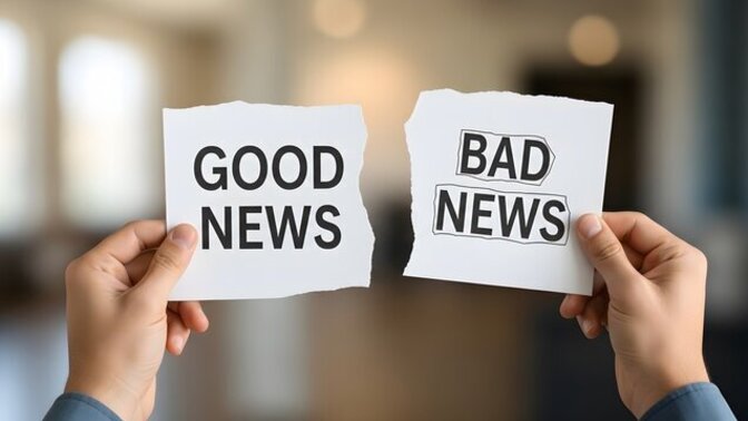 When someone says, “I have good news and bad news” which one do you ask for first, and why?